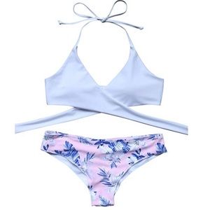 Women’s padded push-up bathing suit set